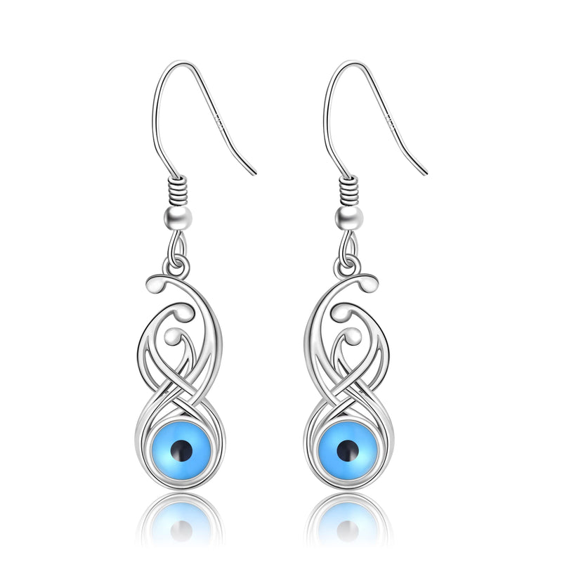 LINGBG JEWELRY Witch Broom Earrings 925 Sterling Silver Cross Earrings Infinity Earrings Skull Key Earrings for Women Chakra Earrings Feather Earrings Jewelry Gifts for Girls Friends 10# Earrings - BeesActive Australia