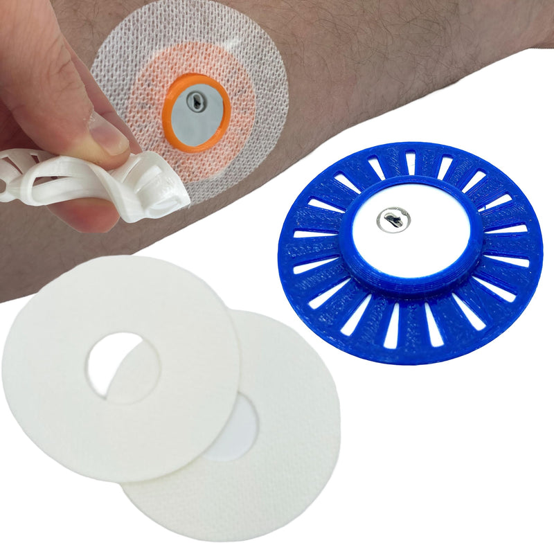 GripShield, The Ultimate Libre 3 Bump Guard - Reusable and Flexible Armor for Libre 3 Users. includes Two (2) Sample Sugar Patches and One (1) GripShield. (Royal Blue) Royal Blue - BeesActive Australia