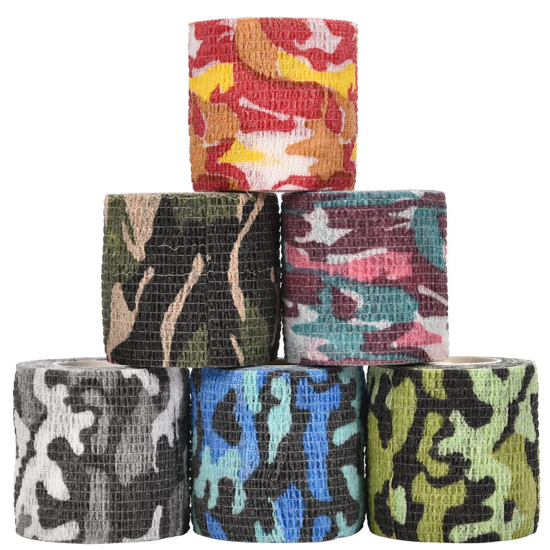 Vet Wrap Self Adhesive Bandage Wrap Non-Woven Pet Tape Bulk Self Adherent Wrap for Horse, Dog, Cat, Bird, Animals camo1