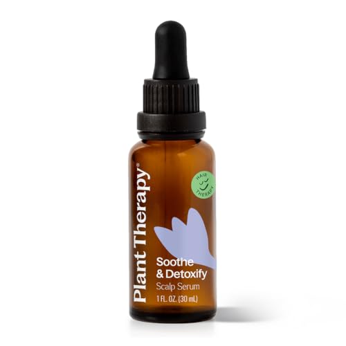 Plant Therapy Soothe & Detoxify Scalp Serum 1 oz, Scalp Care with Hyaluronic Acid & Essential Oils for Buildup Removal, Oil Balance & Scalp Circulation