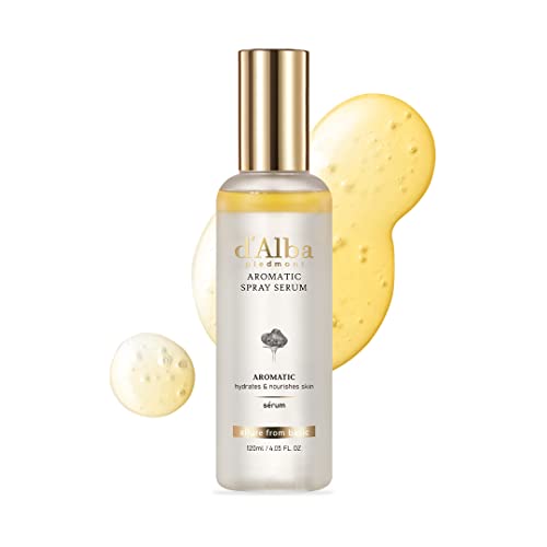 d'alba Piedmont Italian White Truffle First Aromatic Spray Serum, Fragrant VEGAN Glowy Antioxidant Face Mist, Deep Hydration Skin Firmness, Korean Skin Care (4.05 fl.oz) 4.05 fl.oz
