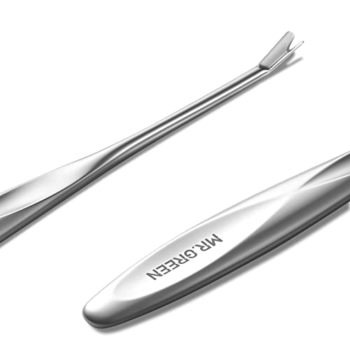 MR.GREEN Cuticle Pusher Dead Skin Remover Stainless Steel Manicure Tools Professional Cuticle Trimmer Nail Polish Peeler Scraper (Mr-2190) Mr-2190