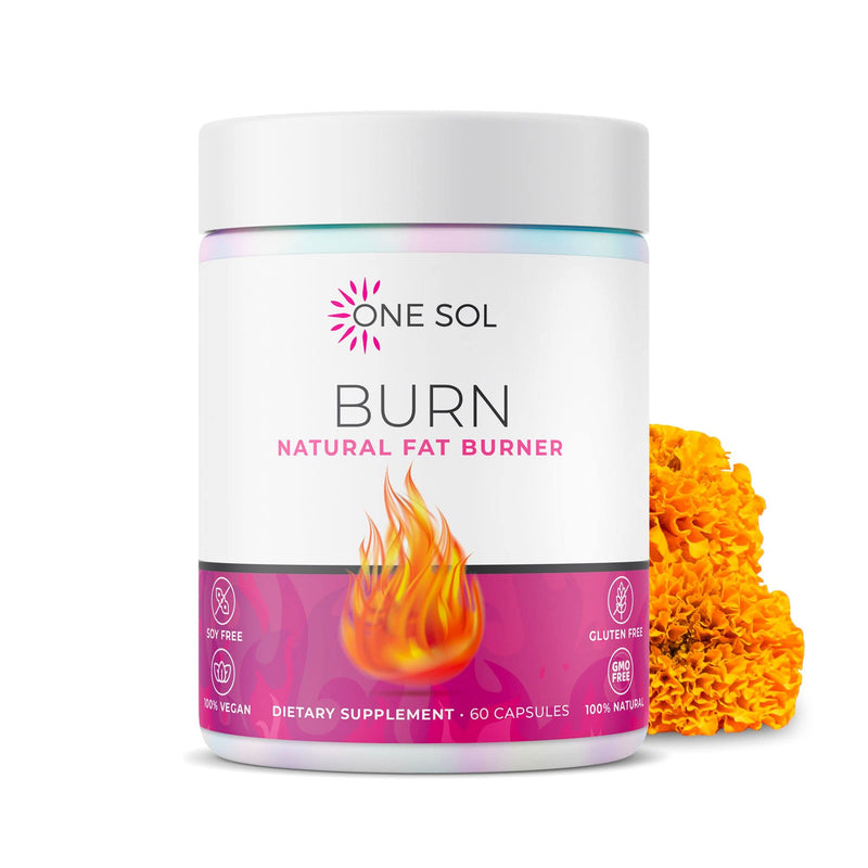 One Sol Fat Burner for Women, Natural Metabolism Booster, Burn More Calories, Boost Energy & Mood, Curb Appetite & Stop Cravings, No Crash or Jitters, All-Natural Ingredients, Gluten & Soy Free - BeesActive Australia