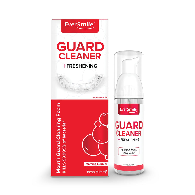 EverSmile Mouth Guard Cleaning Foam – Fresh Mint, 55ml (1 Pack) – for Mouth, Night, Football, Boxing, Sleep, Snoring, Grinding & All Types of Guards – Fights Bad Breath 1.85 Fl Oz (Pack of 1)