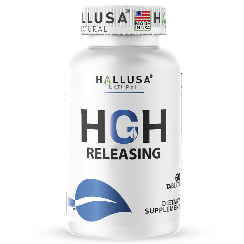 HGH-Releasing Support Supplement with L-Arginine & Ornithine | Nitric Oxide Support for Muscle Recovery, Energy & Performance | Amino Acid Complex with Vitamin B3 & Chromium | 60 Tablets