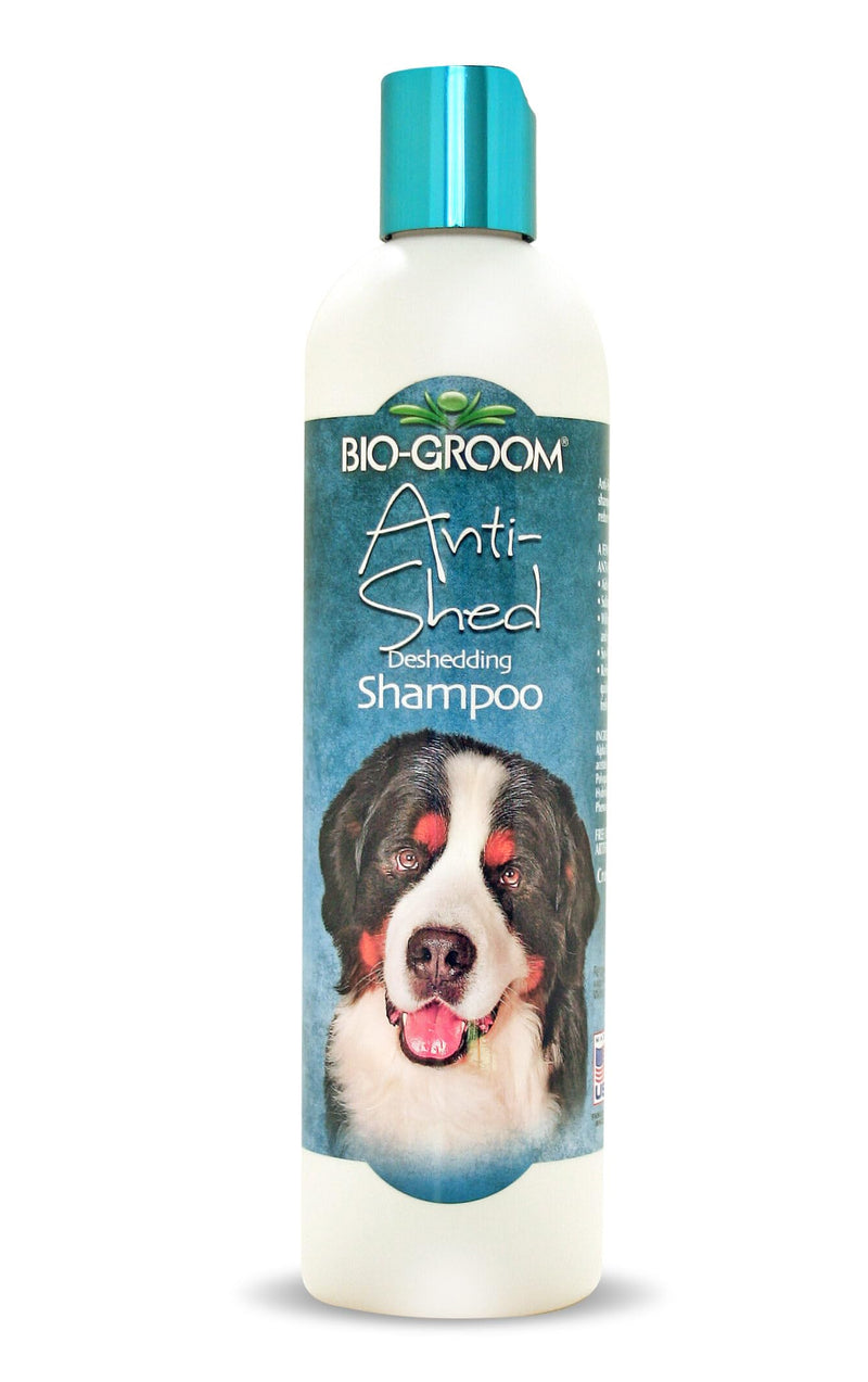 Bio-Groom Anti-Shed Deshedding Dog Shampoo - Odor Eliminating, Anti-Shedding, Dog Bathing Supplies, Puppy Wash, Cat & Dog Grooming Supplies, Cruelty-Free, Made in USA, Dog Products - 12 fl oz 1-Pack - PawsPlanet Australia