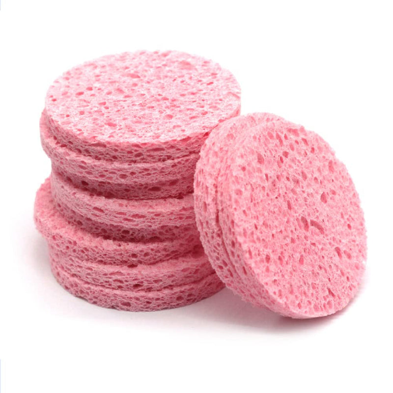 edelle Natural Cellulose face Sponge (M, Pink) Facial Cleansing Makeup Removal Made in France M - BeesActive Australia
