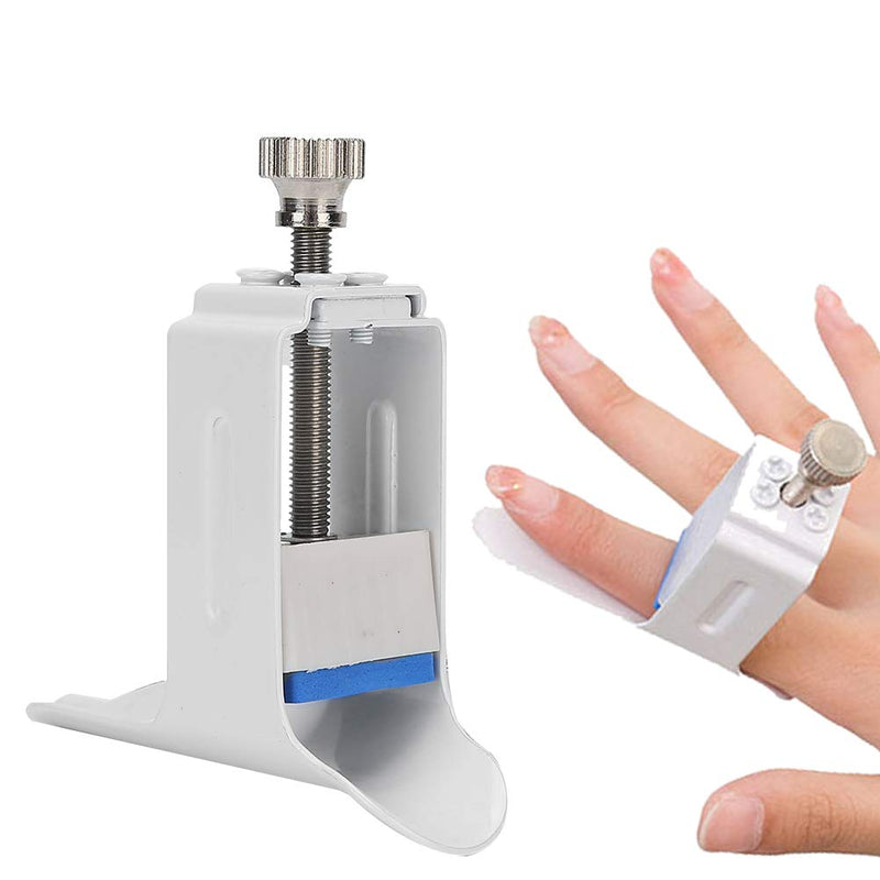 Watris Veiyi Finger Joint Straightener, Finger Joint Extension Splint, Finger Fixed Rehabilitation, White Average Size Hand Injury Joint Support Pressing Device for Finger Pain Easy Pressing Splint - BeesActive Australia