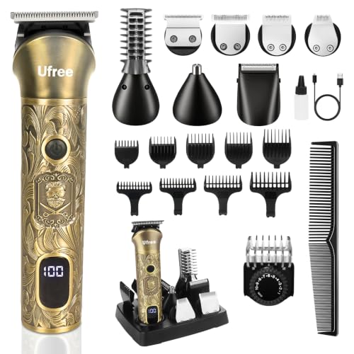 Ufree Professional Beard Trimmer for Men, Electric Shaver Razor, Men Gift Bronze