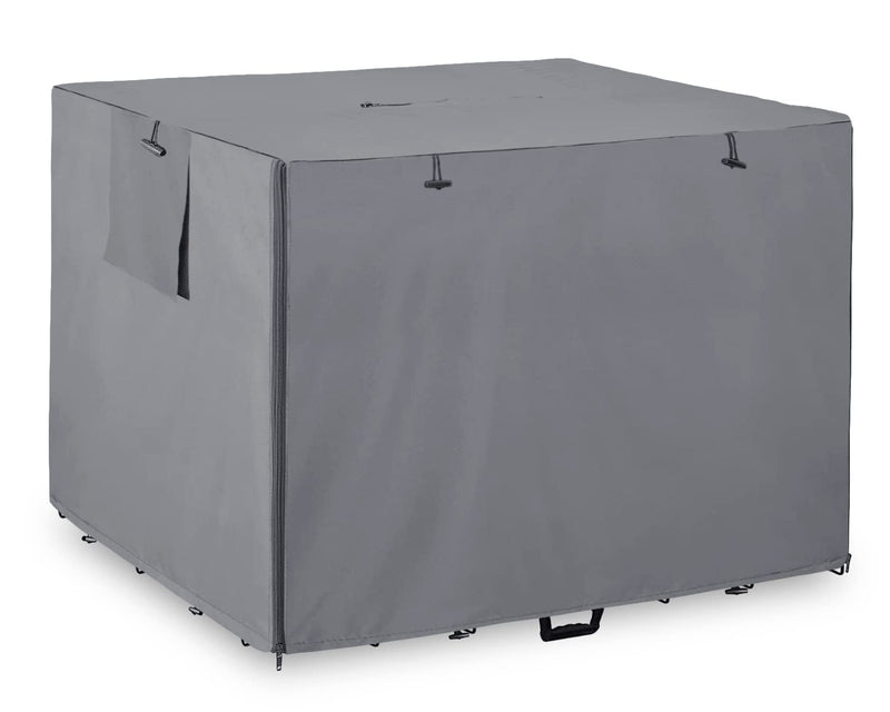 48Inch Wire Dog Crate Cover,Durable Windproof Privacy Polyester Pet Kennel Covers,Breathable Blackout Cover for 1/2/3 Door Dog Cage. (48" L x 30" W x 33" H,Grey) 48" L x 30" W x 33" H Grey - BeesActive Australia