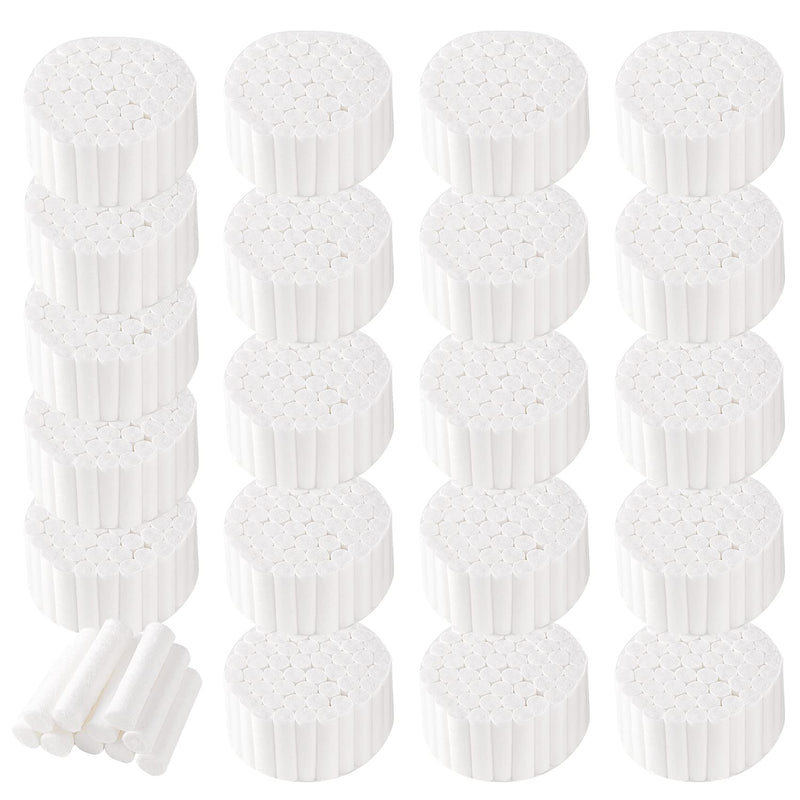 Annhua 1.5" Dental Cotton Rolls Gauze Rolls Cottons Pads No. 2 Medium, Nose Plugs Rolled Cotton Mouth Gauze - High Absorbent|100% Cotton|Pack of 1000 - BeesActive Australia