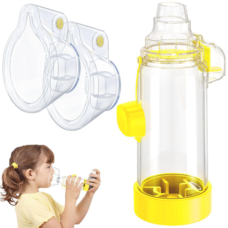 Spacer for Adult and Kids 2 Masks-NESSI OTC SPACER (2 Masks/Yellow/Kids) - BeesActive Australia
