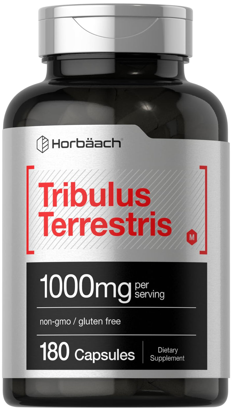 Horbäach Tribulus Terrestris | 1000mg | 180 Capsules | for Men and Women | Non-GMO & Gluten Free Supplement - BeesActive Australia