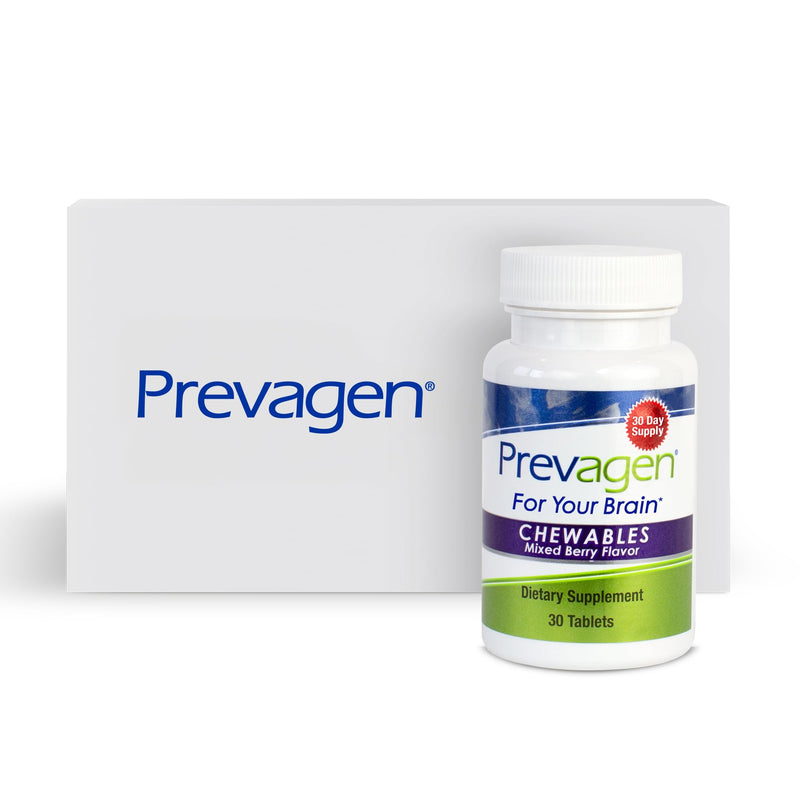 Prevagen Regular Strength Mixed Berry Chewables with Storage Box, 1-Pack | For Your Brain, 1 Month Supply, 10mg Apoaequorin, 50mcg Vitamin D3, 30 Tablets per Bottle 30 Count (Pack of 1)