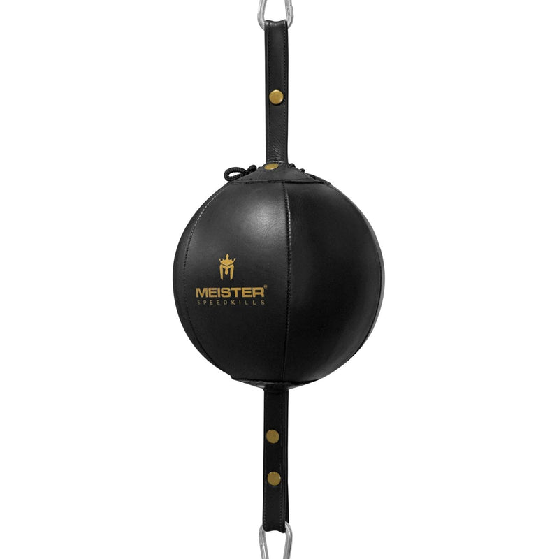 Meister SpeedKills Double-End Leather Speed Bag w/Bungees & Lightweight Latex Bladder Medium (7.0") - BeesActive Australia