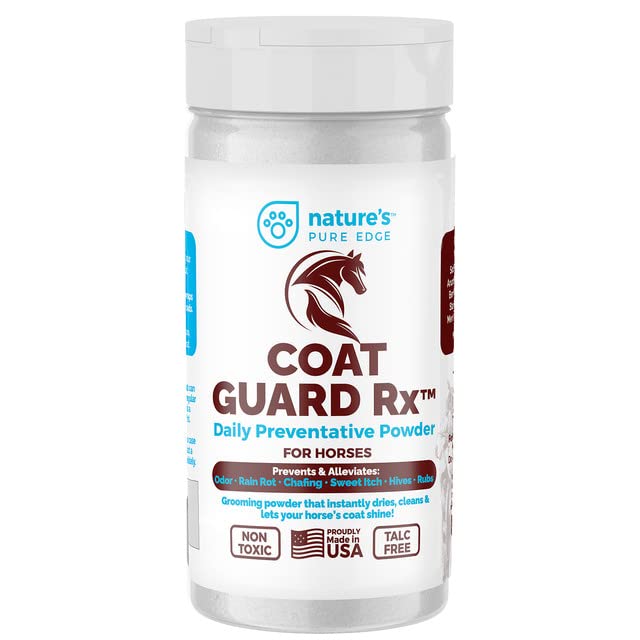 Coat Guard Rx™ Large 16 oz. Daily Preventative Powder for Horses - Coat and Skin treatment & Dry Shampoo for Horses. 16Oz - BeesActive Australia
