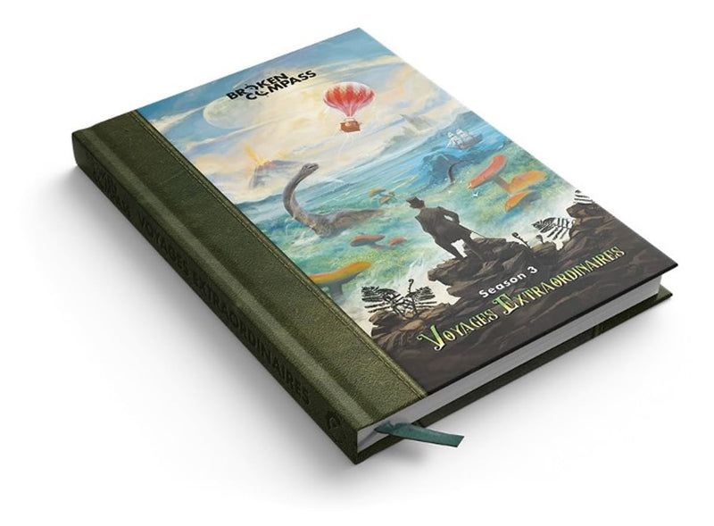 Broken Compass Voyages Extraordinaires - Season 3 Rulebook, Roleplaying Game, Adventure Game, Fun RPG for Kids and Adults, Ages 14+, 2-5 Players, 120+ Minute Playtime, Made by CMON - BeesActive Australia