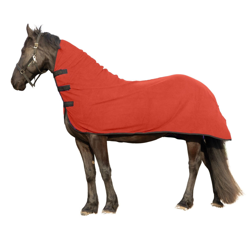 RESISTANCE Long Lasting & Warm Soft Fleece Contour Cooler for Horse (Small (62"-66"), Red) Small (62"-66") - BeesActive Australia
