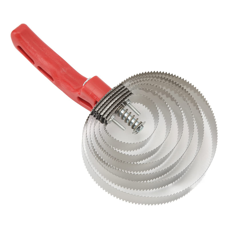 Curry Comb, Cow Hair Brush Hair Comb Animal Supplies Cow Curry Comb 6 Turns Stainless Steel Itch Relief Horse Hair Brushes for Animals - BeesActive Australia