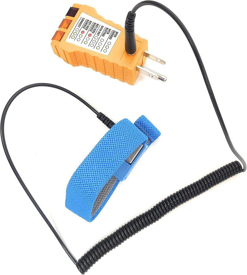 ESD Ground Point & Outlet Circuit Tester, ESD Grounding Wristband for Controlling Static Electricity (1 Set) (STI-61-038) - BeesActive Australia