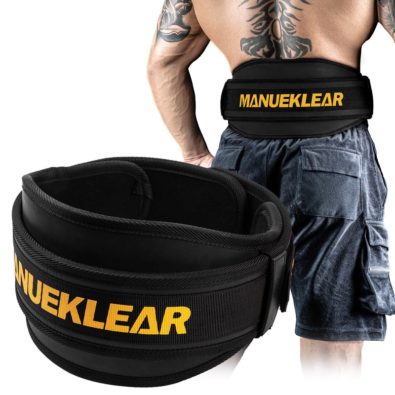 Weight Lifting Belt, Lifting Belts for Women Men,MANUEKLEAR Weightlifting Belt Quick Locking Back Support for Bodybuilding, Fitness, Powerlifting, Cross Training, Squats, Workout, Exercise L（36-41inches） Midnight Black