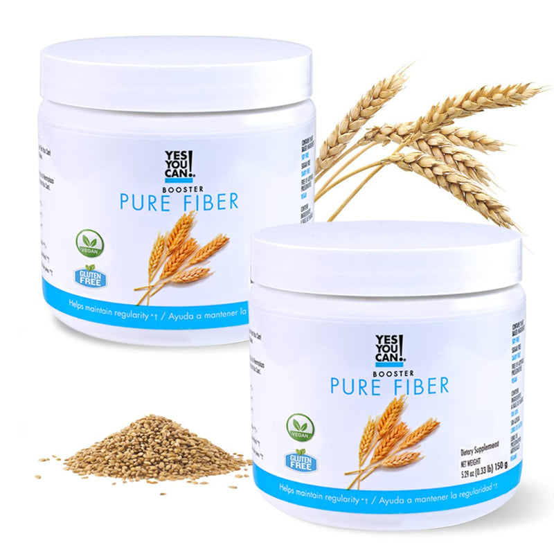 Yes You Can! Meal Replacement Shake, Pure Fiber, 15 Servings, 4 Pack | 20g protein, 4g fiber, 21 vitamins & minerals, 0g added sugar, all-in-one nutrition 30 Servings (2 Pack)