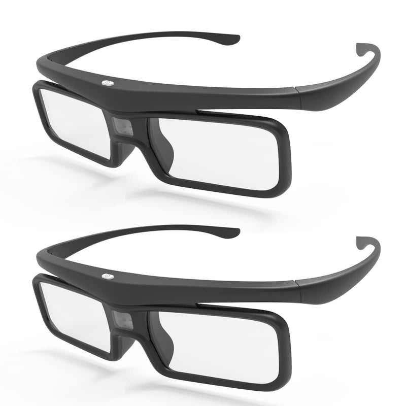 AWOL VISION DLP Link 3D Glasses, Rechargeable Active Shutter Eyewear compatiable with AWOL VISION LTV-3000 Pro and LTV-3500 Pro, Vanish TV & other DLP-LINK 3D projectors (2 Packs) 2 Packs - BeesActive Australia
