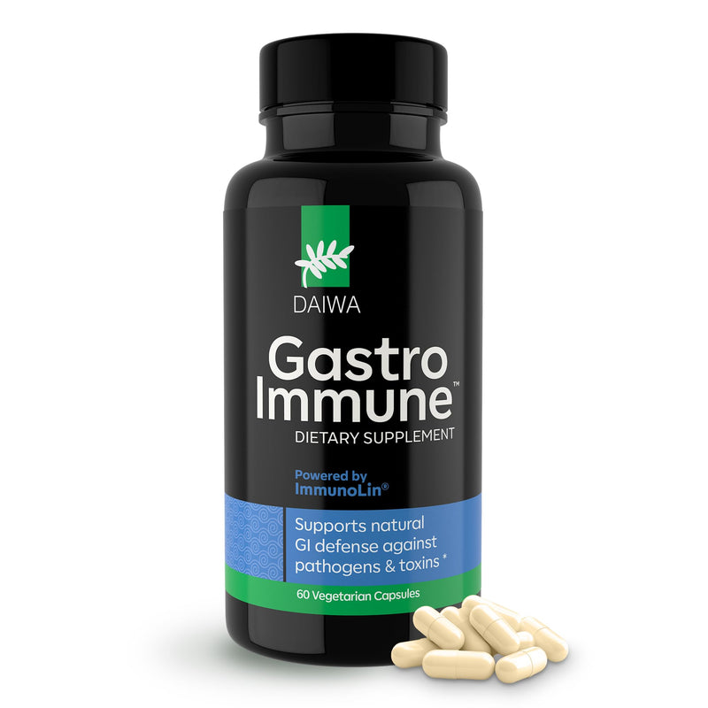 Daiwa GastroImmune Gut Health and Immunity Supplement, 60 Capsules | Non-GMO, Protein-Based Formula, Digestive Wellness 30 Count (Pack of 1)