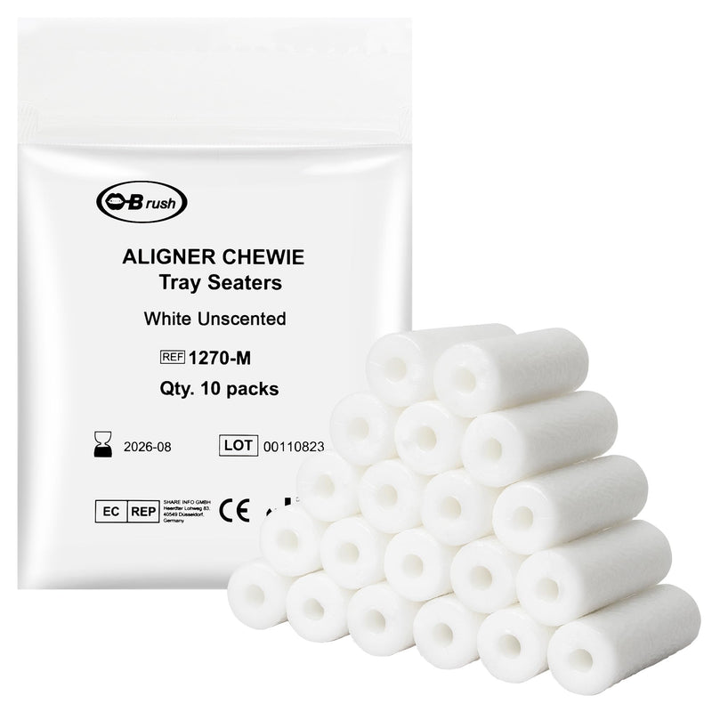 20 Pcs Chewie For Invisalign Aligners, Aligner Tray Seaters For Invisible Braces, Dental Aligner Trays Seater Chewie, Orthodontic Aligners Teeth Chompers Unscented Flavor Pack Of 2 (Unscented) - BeesActive Australia