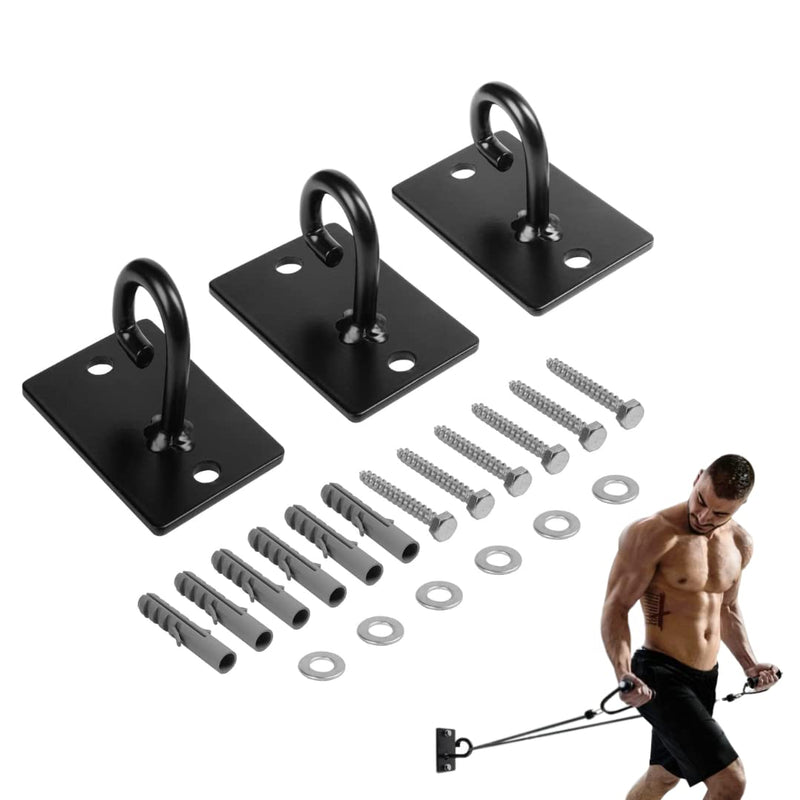 Yes4All Sturdy Wall Mounted Workout Anchors, Suspension Straps Trainer Anchor Swing Battle Ropes Fitness Training Hammocks Olympic Rings Body Weight Strength Training Systems