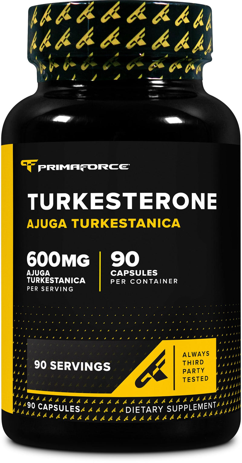 Primaforce Turkesterone 600mg, 90 Capsules, Gluten-Free Supplement | GMO-Free