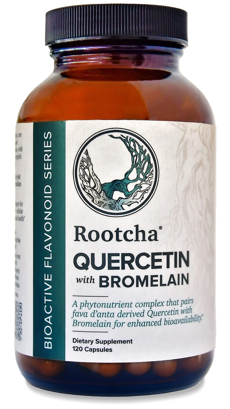 Quercetin with Bromelain - Bioactive Fava d'anta Derived Quercetin with 2400 GDU/g Bromelain 120 Capsules - BeesActive Australia