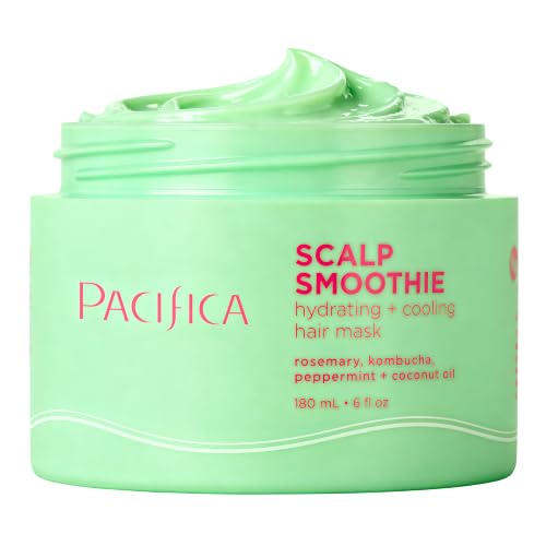 Pacifica Scalp Smoothie Hydrating Scalp Treatment & Leave-On Hair Mask, Cooling Relief for Dry, Flaky, Itchy Scalp & Thinning Hair, Vegan & Cruelty-Free, 6 fl oz 6 Fl Oz (Pack of 1)