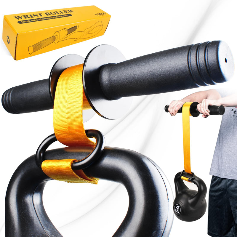 VAIIO Forearm Strengthener and Wrist Roller with Quick Locking Mechanism - Durable PVC Anti-Slip Grip Handles - Perfect for Men and Women - Ideal for Hand, Wrist, and Forearm Strength Training - BeesActive Australia