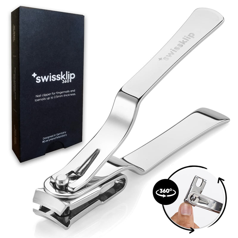 Swissklip Nail Clippers for Men I Well Suited as Finger Nail Clippers Adult I Also Can be Used as Fingernail Clippers for Women I Swissklip Nail Clipprs Rate Among The Best Nail Clippers (1 Pack) 1 Pack - BeesActive Australia