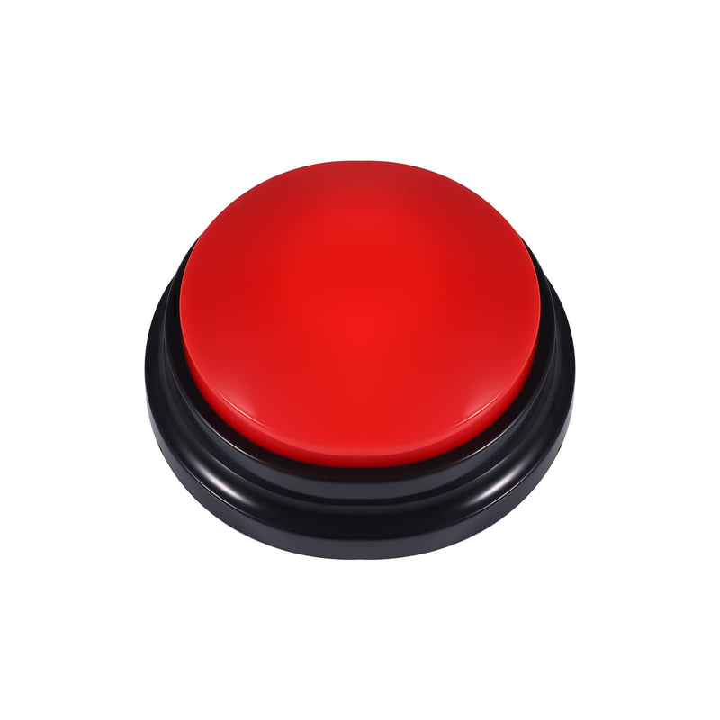 Pet Communication Button for Dogs, 30 Seconds Voice Recording Button Dog Pet Training Buzzer Pet Interactivity Device Dog Bells for Potty Training, Not Include Batteries (Red) - BeesActive Australia