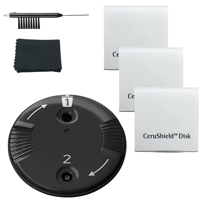 CeruShield Disk Wax Guard Filters for Phonak,Unitron, 24 Pack