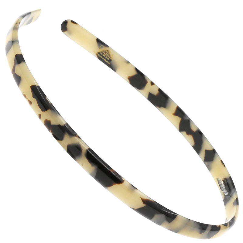 Camila Paris CP3470 French Headband for Women, Handmade White Tokyo, Strong Hold Grip Women's Hair Band, Ligth and Very Flexible, No Slip and Durable Styling Girls Hair Accessories, Made in France 0.30" - BeesActive Australia