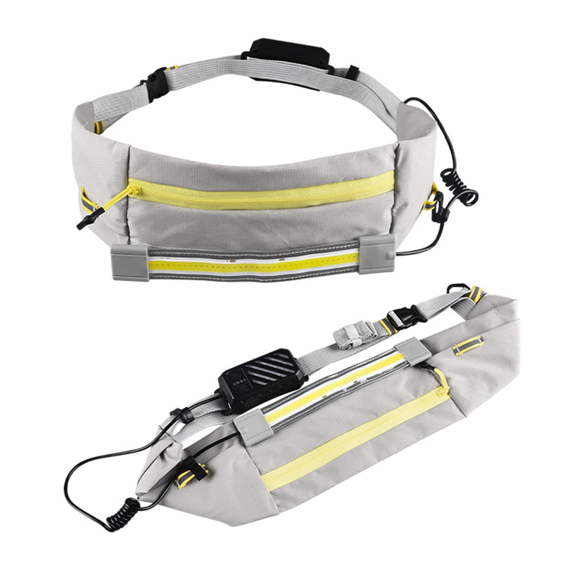 LUXNOVAQ Running Lights - Rechargeable Wide-Angle Running Belt, 1000 Lumen Adjustable Reflective Led Fanny Pack, Safety Lights for Walking, Jogging