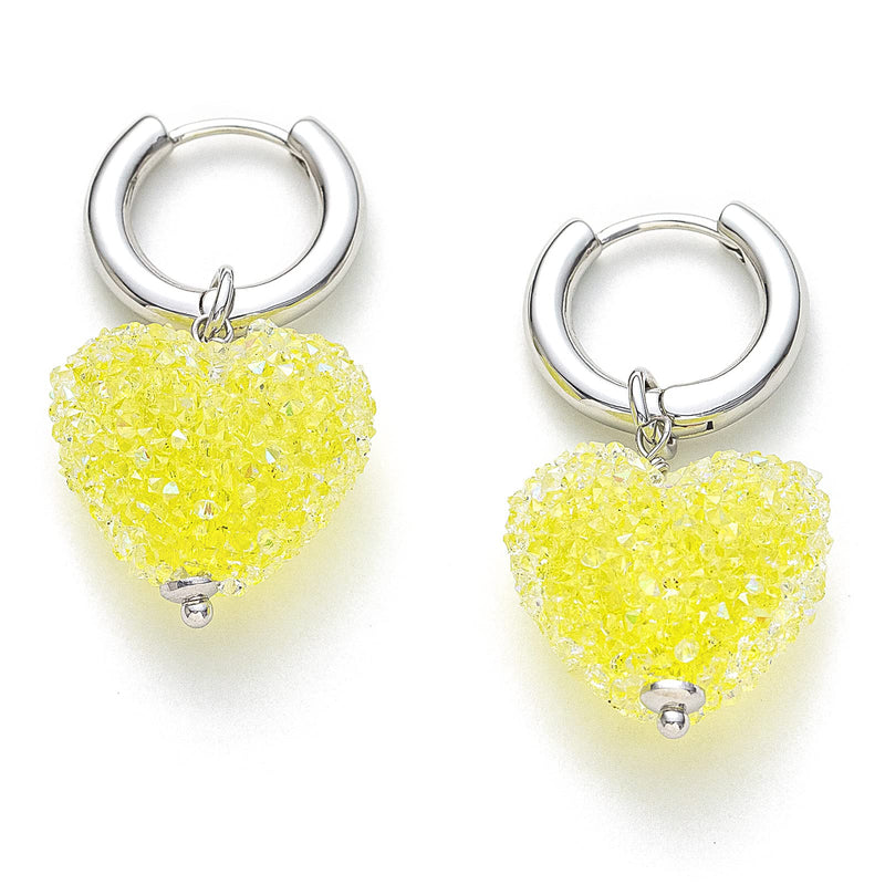 C.Paravano Hoop Earrings for Women | 925 Sterling Silver or 18K Gold Plated Hoop Earrings | Huggie Earrings for Women | Lightweight Hoops | Hypoallergenic Earring for Women EARRING_32_YELLOW - BeesActive Australia