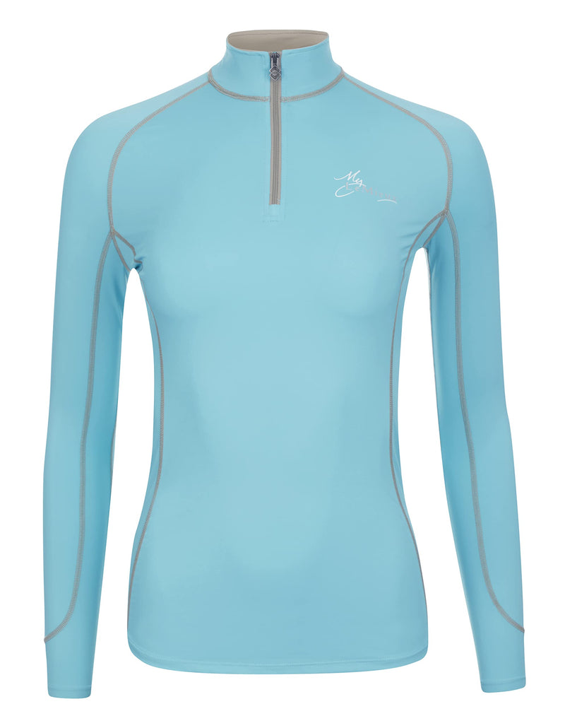 LeMieux Women’s Base Layer Top - Athletic Thermal Shirts - Equestrian Apparel & Gear for Horseback Riding Azure 2 - BeesActive Australia