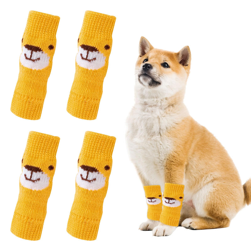 Elastic Knitted Warm Hock Covers, Dog Elbow Sleeve, Pet Elbow Protector for Small, Medium Dogs & Cats (Small, <= 2.2 lbs)