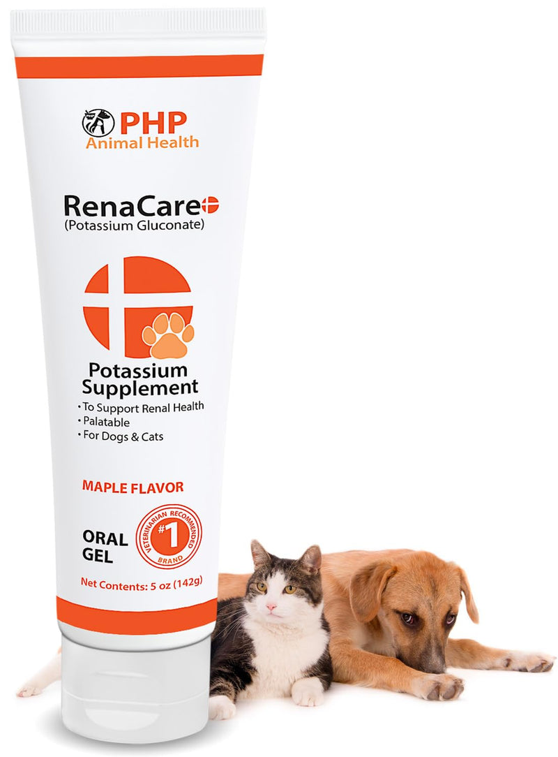 RenaCare K is for Renal K (Potassium Gluconate) Potassium Supplement Gel for Dogs and Cats, (5 oz) with Maple Flavor (Made in U.S.A) 5 oz - PawsPlanet Australia