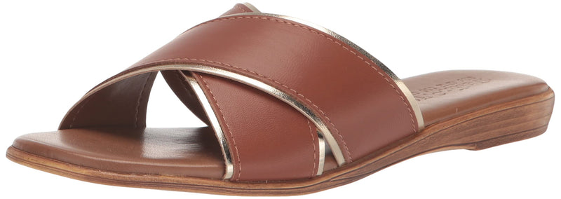 Bella Vita Women's Tab-Italy Flat Sandal 5.5 Whiskey Leather - BeesActive Australia