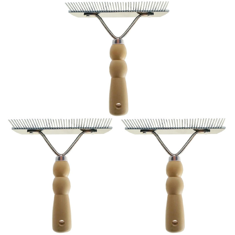 balacoo 3 Pcs Horse Nail Rake Comb - Pet Horse Hair Comb, Horse Brush Steel Comb for Hair, Pet Mane Pulling Tool, Pet Horse Hair Brush, Mane Brush Dog Deshedding Brush - BeesActive Australia