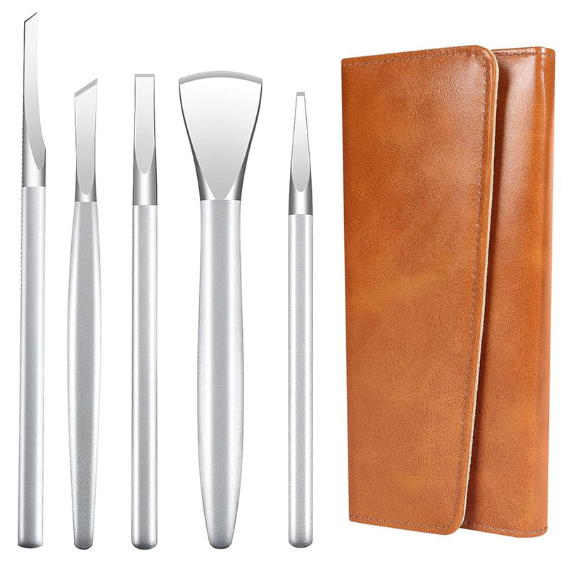 Pedicure Knife Ingrown Toenail Kit, 5 PCS Professional Pedicure Tool Kit, Top Notch Foot Blade Stainless Steel Ingrown Toenail Tool Foot Care Tools Nail Cuticle Remover (5 Pcs Set) - BeesActive Australia