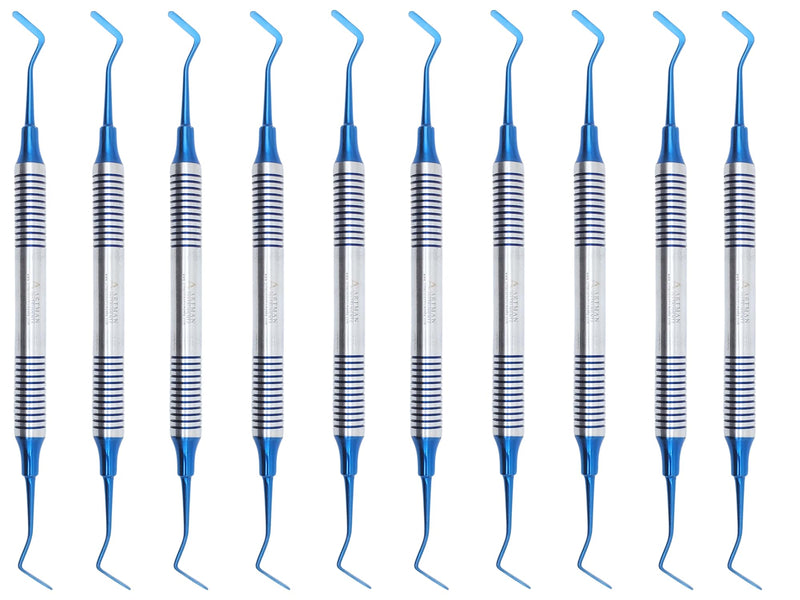 ARTMAN INSTRUMENTS 10 PCS Dental Composite Filling Plastic Instruments – Flat Ends Heidman Set for Restorative Dentistry, Filling and Contouring