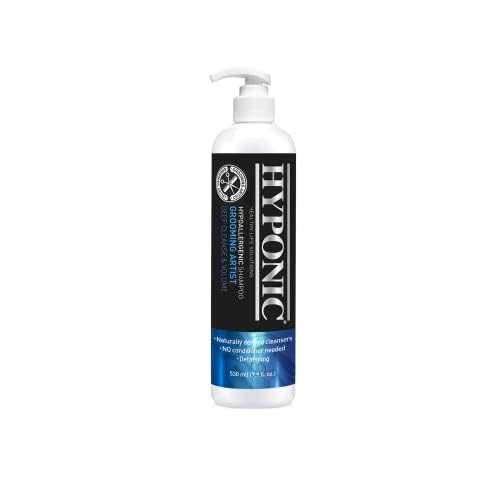 HYPONIC Grooming Artist Shampoo - Hypoallergenic Pet Shampoo for Groomers (Deep Cleanse & Volume (17.9 oz)) Deep Cleanse & Volume (17.9 oz) - PawsPlanet Australia