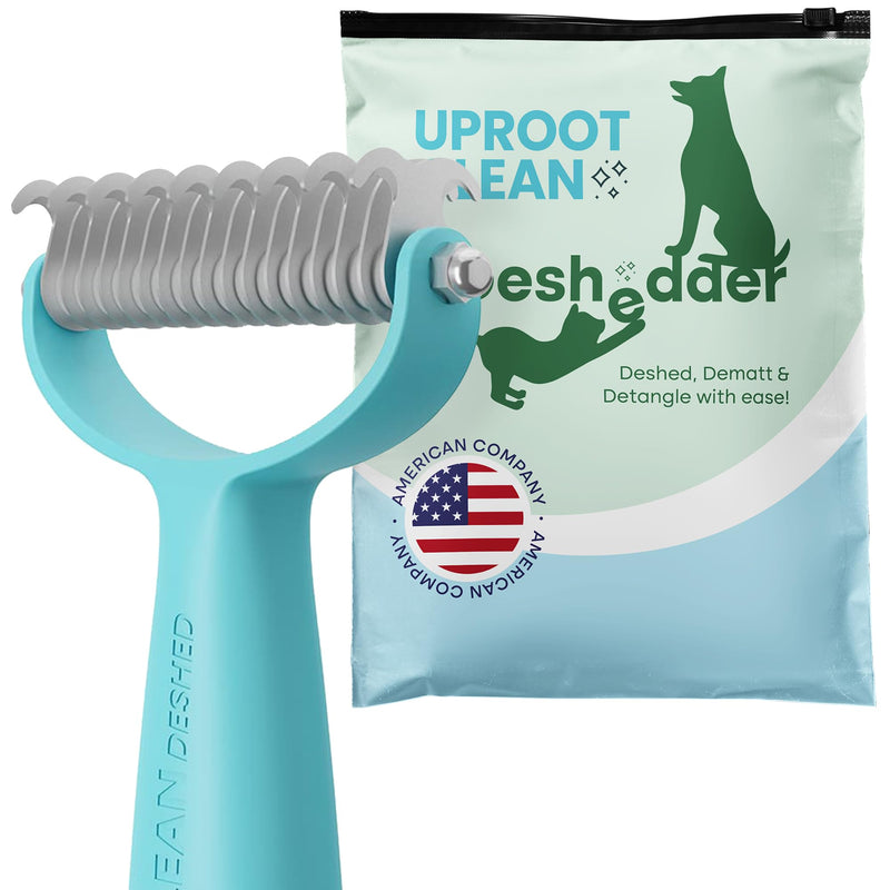 Uproot Clean Deshedder: Cat & Dog Brush for Shedding - Convenient Deshedding Dog Brush and Cat Hair Brush for Easy Grooming - by The Creators of The Uproot Cleaner Pro Pet Hair Remover! - BeesActive Australia