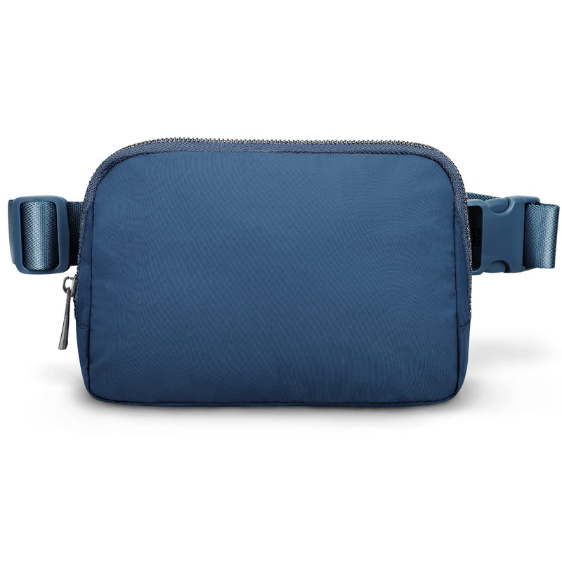 Crossbody Fanny Pack for Women Men:Small Runners Belt Bag with Adjustable Strap - Water Resistant Fashion Bum Bag, Mini Waist Bag for Running Travel Hiking Carrying All Phones,By ZOMAKE Small Blue